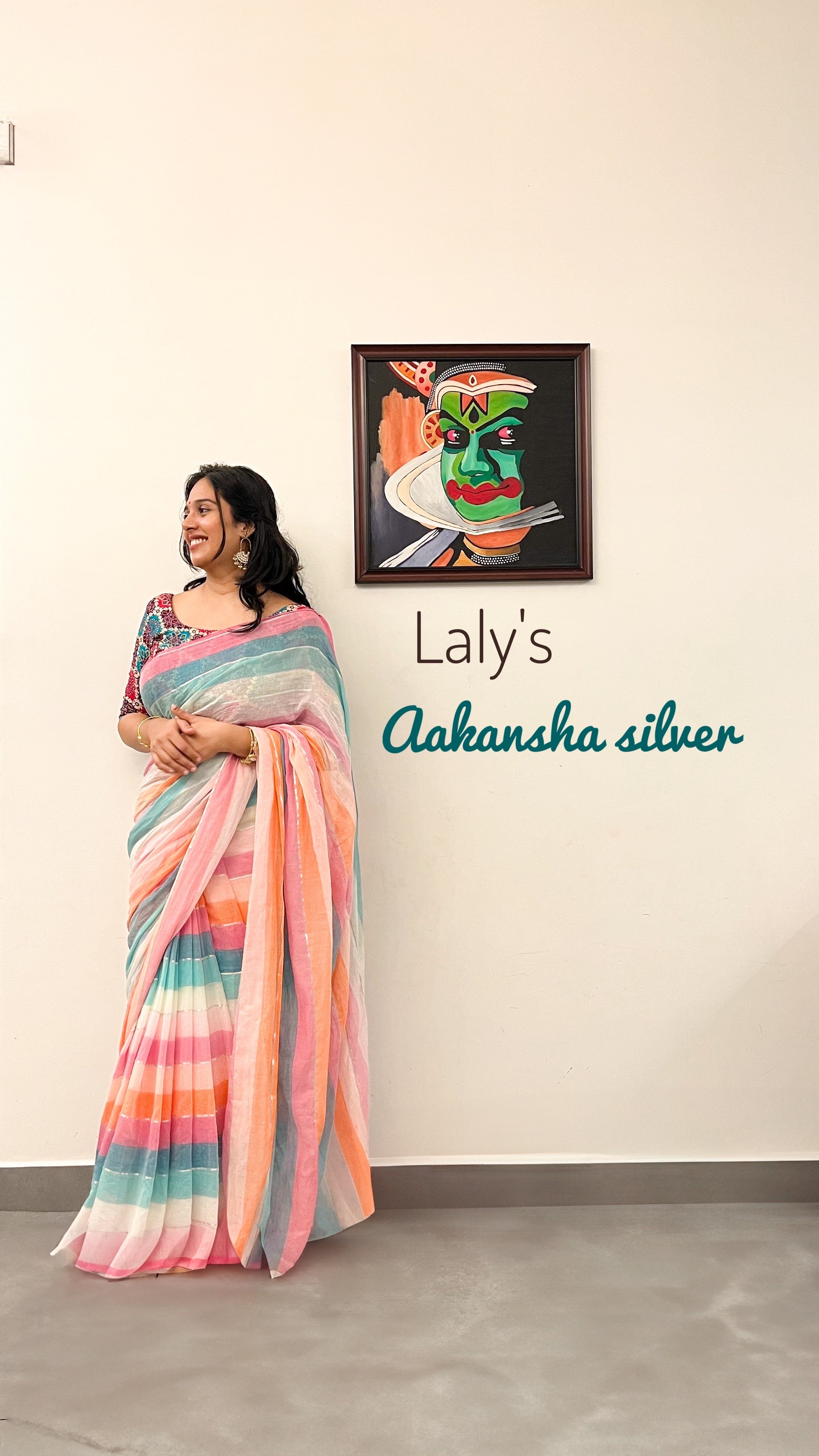 Aakansha Silver saree