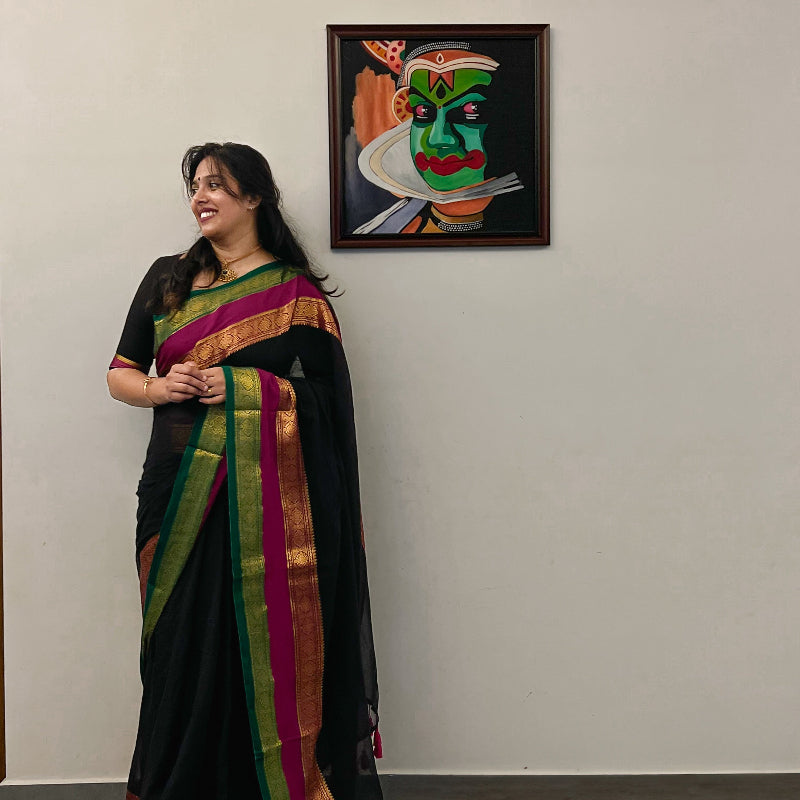 Laasya Black saree