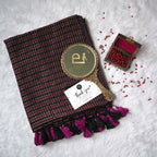 Sriya violet and black saree